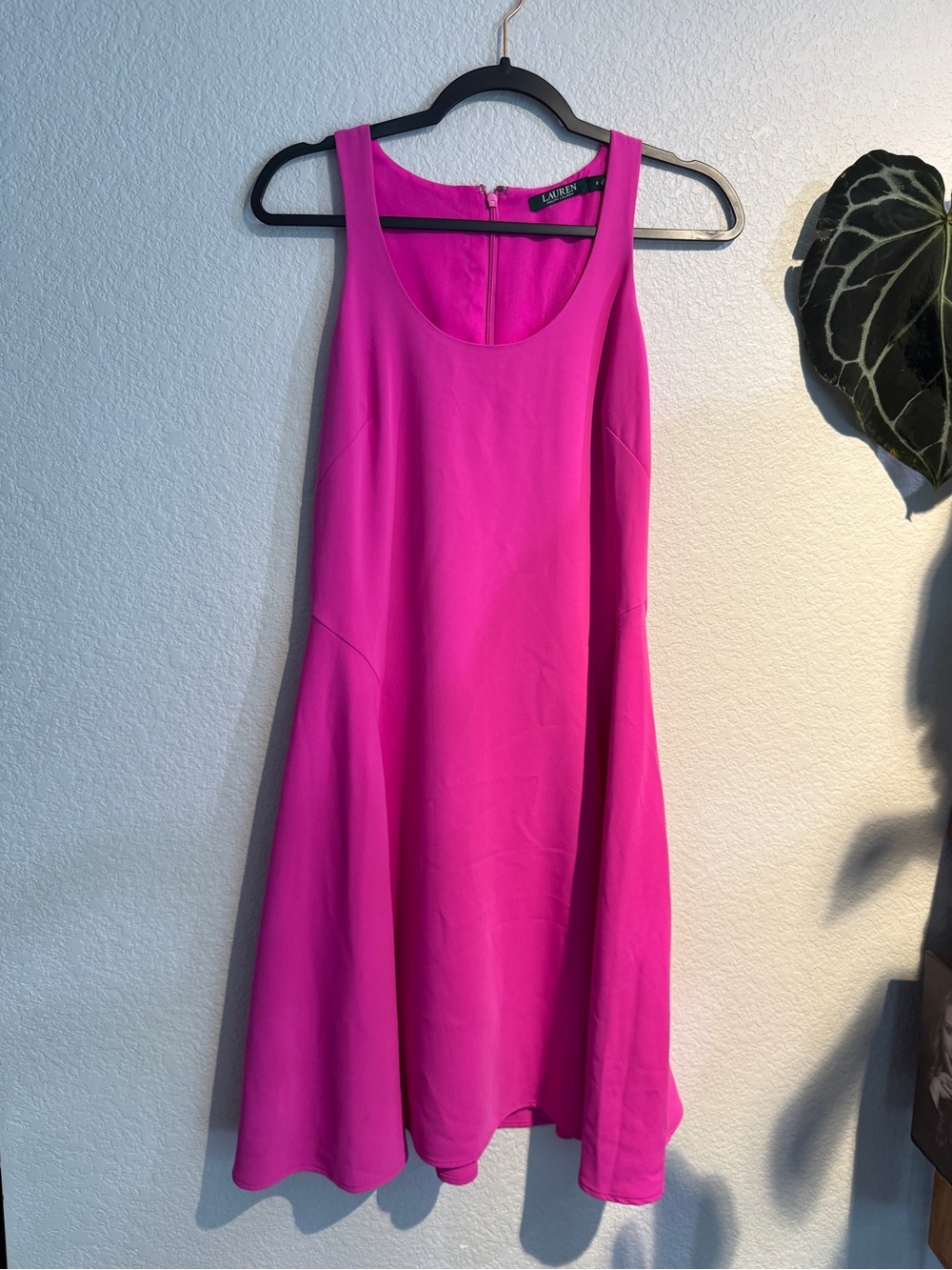 Ralph Lauren Bright Fuchsia Sleeveles Dress